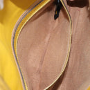FENDI Mamma Baguette Shoulder Bag Leather 2way Yellow 8BR600 Auth BA16336SAM-27