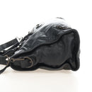 Balenciaga The City Hand Bag Leather 2way Black Gold Tone 115748 Auth BA16337V-4