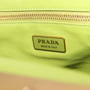 PRADA Chain Shoulder Bag Raffia Beige Gold Tone Auth BA16338V-16