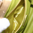 PRADA Chain Shoulder Bag Raffia Beige Gold Tone Auth BA16338V-22