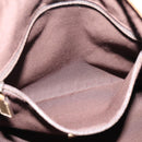 GUCCI GG Canvas Shoulder Bag Beige Gold Tone 145857 Auth BA16341A-21
