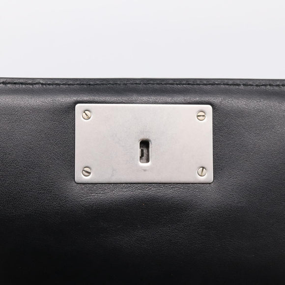 PRADA Chain Shoulder Bag Harako leather 2way Yellow Silver Auth BA16344V