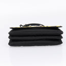 PRADA Chain Shoulder Bag Harako leather 2way Yellow Silver Auth BA16344V-9