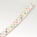 LOUIS VUITTON Multicolor Ceinture Care Belt 37.8"" White M9682 Auth BA1635-7