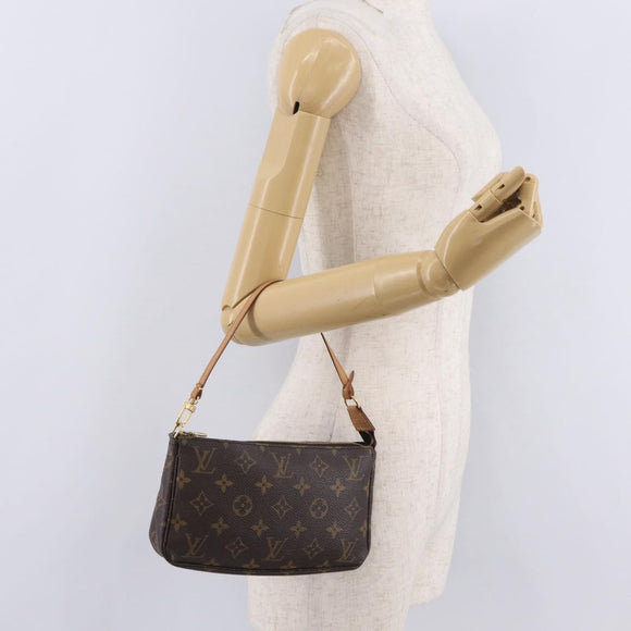 LOUIS VUITTON Monogram Pochette Accessoires Pouch M51980 LV Auth BA16351V