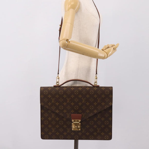 LOUIS VUITTON Monogram Porte Documents Bandouliere Bag M53338 LV Auth BA16352