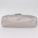GUCCI GG Implementation Hand Bag PVC Silver 211138 Auth BA16353-11