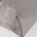 GUCCI GG Implementation Hand Bag PVC Silver 211138 Auth BA16353-14