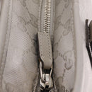 GUCCI GG Implementation Hand Bag PVC Silver 211138 Auth BA16353-18