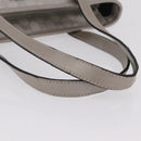 GUCCI GG Implementation Hand Bag PVC Silver 211138 Auth BA16353-7