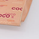 CHANEL Chain Tote Bag Canvas Pink Gold CC Auth BA16356-15