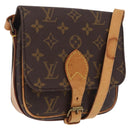 LOUIS VUITTON Monogram Cartouchiere PM Shoulder Bag M51254 LV Auth BA16358-1