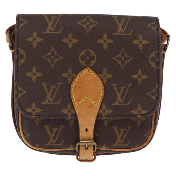 LOUIS VUITTON Monogram Cartouchiere PM Shoulder Bag M51254 LV Auth BA16358