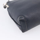 GUCCI Shoulder Bag Leather Navy Silver 007 37 4916 Auth BA16359-14