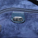 GUCCI Shoulder Bag Leather Navy Silver 007 37 4916 Auth BA16359-16