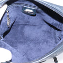 GUCCI Shoulder Bag Leather Navy Silver 007 37 4916 Auth BA16359-17