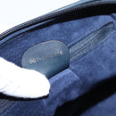 GUCCI Shoulder Bag Leather Navy Silver 007 37 4916 Auth BA16359-22