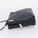 GUCCI Shoulder Bag Leather Navy Silver 007 37 4916 Auth BA16359-4