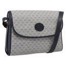 GUCCI Micro GG Supreme Shoulder Bag PVC Navy Gold 001 14 0712 Auth BA16361-1