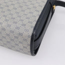 GUCCI Micro GG Supreme Shoulder Bag PVC Navy Gold 001 14 0712 Auth BA16361-15