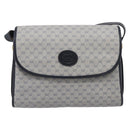 GUCCI Micro GG Supreme Shoulder Bag PVC Navy Gold 001 14 0712 Auth BA16361-13