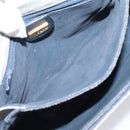 GUCCI Micro GG Supreme Shoulder Bag PVC Navy Gold 001 14 0712 Auth BA16361-22