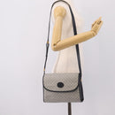 GUCCI Micro GG Supreme Shoulder Bag PVC Navy Gold 001 14 0712 Auth BA16361-25