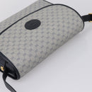 GUCCI Micro GG Supreme Shoulder Bag PVC Navy Gold 001 14 0712 Auth BA16361-6