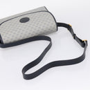 GUCCI Micro GG Supreme Shoulder Bag PVC Navy Gold 001 14 0712 Auth BA16361-7