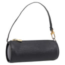 LOUIS VUITTON Epi Soufflot Pouch Black LV Auth BA16364-1