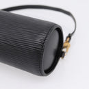 LOUIS VUITTON Epi Soufflot Pouch Black LV Auth BA16364-14