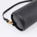 LOUIS VUITTON Epi Soufflot Pouch Black LV Auth BA16364-17