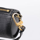 LOUIS VUITTON Epi Soufflot Pouch Black LV Auth BA16364-9