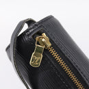LOUIS VUITTON Epi Soufflot Pouch Black LV Auth BA16364-10