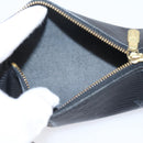LOUIS VUITTON Epi Soufflot Pouch Black LV Auth BA16364-11