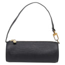 LOUIS VUITTON Epi Soufflot Pouch Black LV Auth BA16364-13