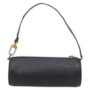 LOUIS VUITTON Epi Soufflot Pouch Black LV Auth BA16364-2