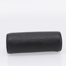LOUIS VUITTON Epi Soufflot Pouch Black LV Auth BA16364-5