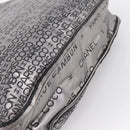CHANEL Unlimited Tote Bag Coated Canvas Silver CC Auth BA16365-10