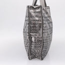 CHANEL Unlimited Tote Bag Coated Canvas Silver CC Auth BA16365-3