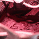 Cartier Must Line Shoulder Bag Leather Bordeaux Gold Auth BA16367-21
