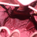 Cartier Must Line Shoulder Bag Leather Bordeaux Gold Auth BA16367-22
