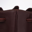 Cartier Must Line Shoulder Bag Leather Bordeaux Gold Auth BA16367-23