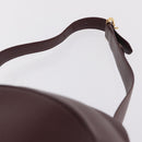Cartier Must Line Shoulder Bag Leather Bordeaux Gold Auth BA16367-8