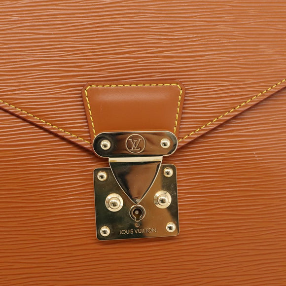 LOUIS VUITTON Epi Porte Documents Bandouliere Bag Zipangu M54468 LV Auth BA16370