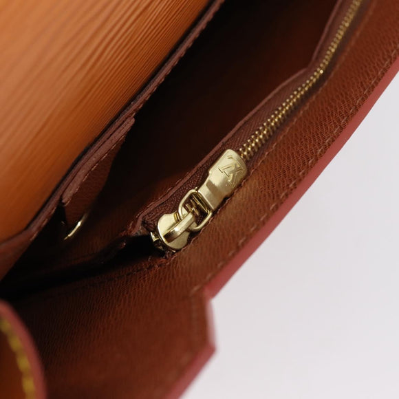 LOUIS VUITTON Epi Porte Documents Bandouliere Bag Zipangu M54468 LV Auth BA16370