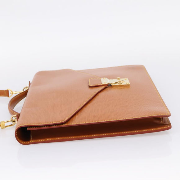 LOUIS VUITTON Epi Porte Documents Bandouliere Bag Zipangu M54468 LV Auth BA16370