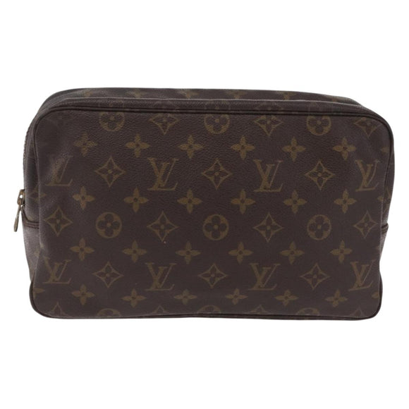 LOUIS VUITTON Monogram Trousse Toilette 28 Clutch Bag M47522 LV Auth BA16372