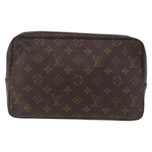 LOUIS VUITTON Monogram Trousse Toilette 28 Clutch Bag M47522 LV Auth BA16372