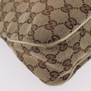 GUCCI GG Canvas Tote Bag Beige Gold 121023 Auth BA16377-9